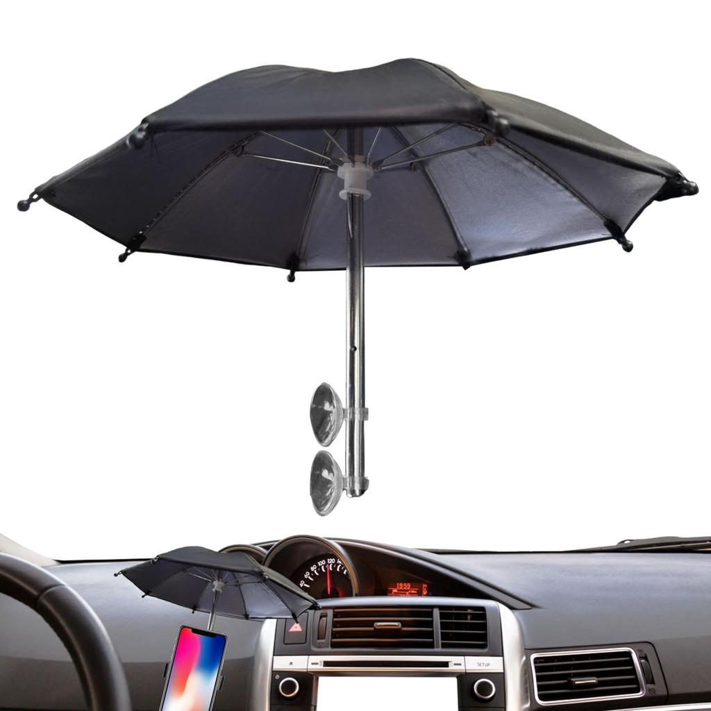 Mini Phone Umbrella with Suction Cup Stand | Multifunctional Adjustable Phone Umbrella, Phone Umbrella,