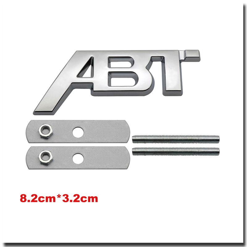3D Metal ABT Car Trunk Sticker For Golf Polo Sagitar A3 A4 A5 A6 Intake Grille Decoration Accessories