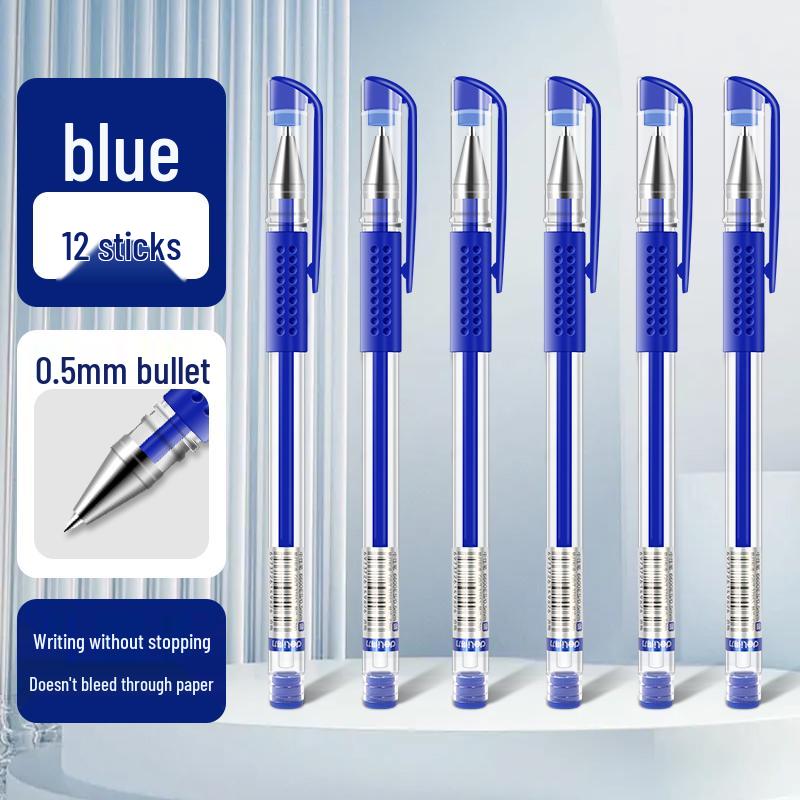 Deli Neutral Large Capacity 0.5mm Black & Red Ballpoint Pen for Students