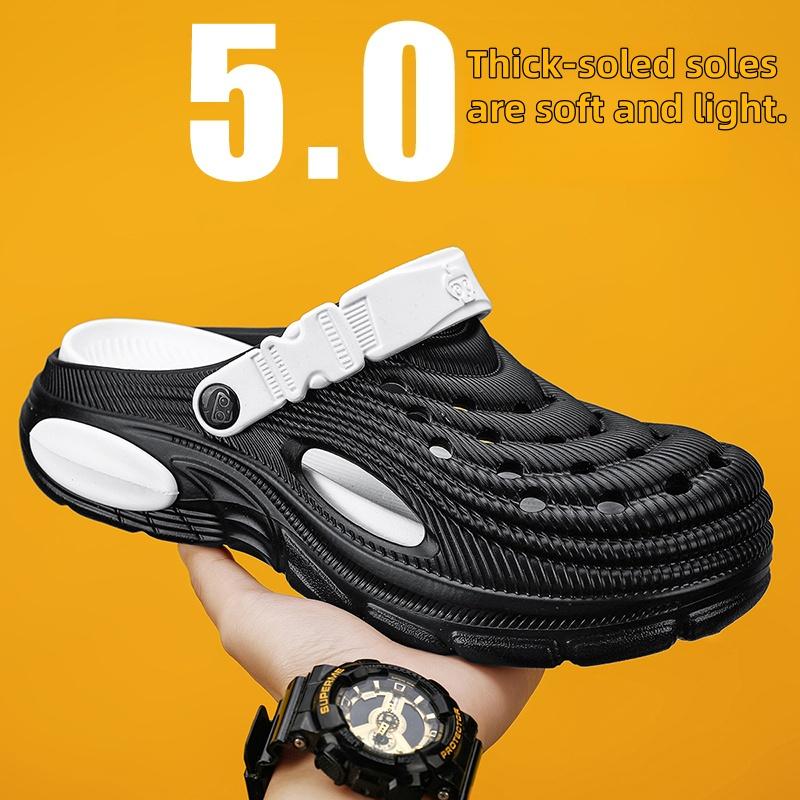 Stylish Mens Sandal Shoes Soft Soled Slide Shoes Mens Garden Platform Sandal Shoes Mens Summertime Sandal Shoes Mens Wading Beach Footwear 48