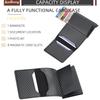 Baellerry European and American Style Men's Vintage Fashion Card Bag Rfid Blocking Card Holder Multifunctional Short Wallet