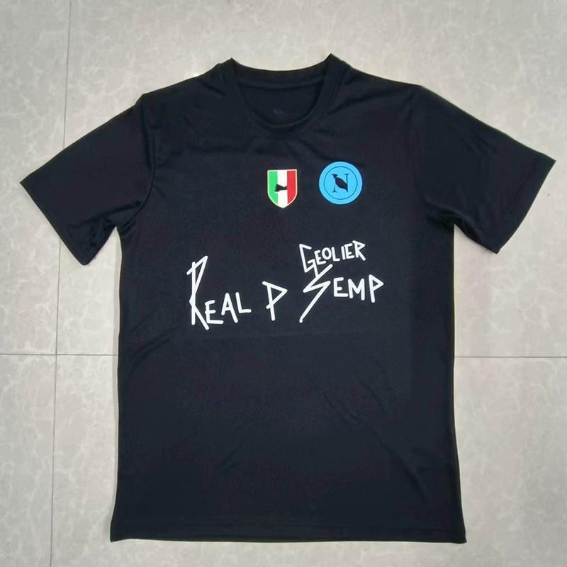 Maglia da Calcio Napoli 2023-24 Casa Trasferta Portiere Edizione Campione Commemorativa Cotone