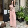 Women's Y2K Chiffon Summer Clothing Skirts Pants Puffy Dress Wide Leg Baggy Pants Trousers Korean Style Women 2023 Clothes