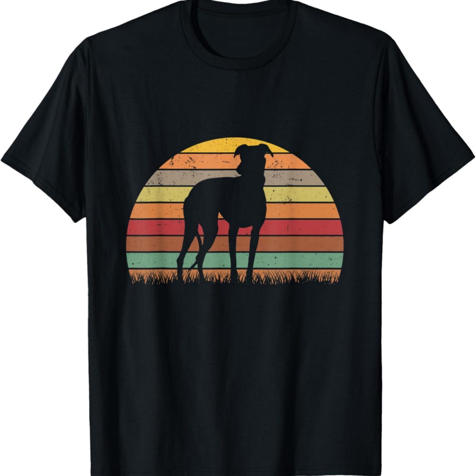 Italian Retro Wind Chime Italian Greyhound T-Shirt S