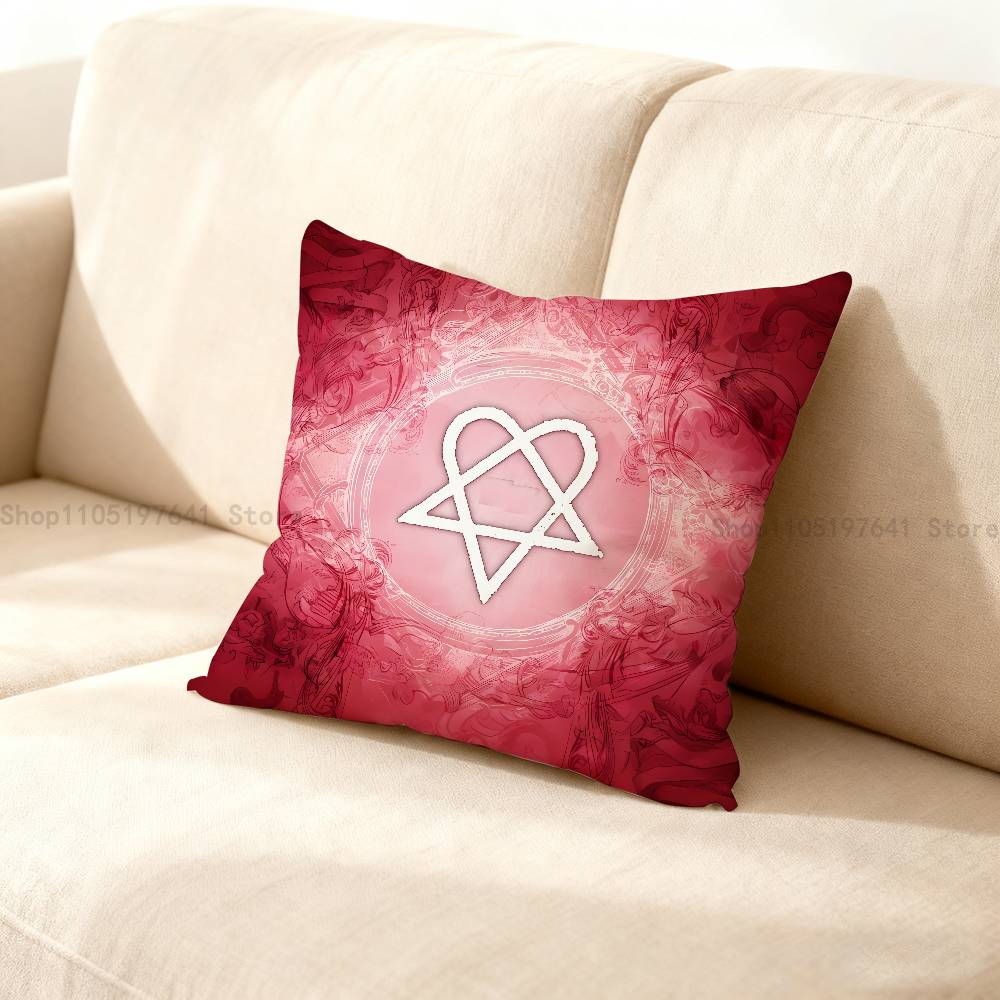 H-HIM Band V-Ville V-Valo Pillow Case Plush Pillow Cases Home Decoration Pillow Cover for Sofa Bed Chair Living Room