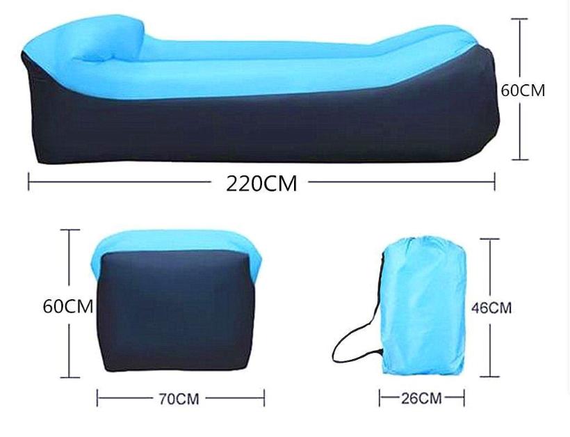 Lazy Folding Camping Inflatable Sofa - Portable Outdoor Inflatable Lounger, Comfortable Outdoor Furniture camping  air bed