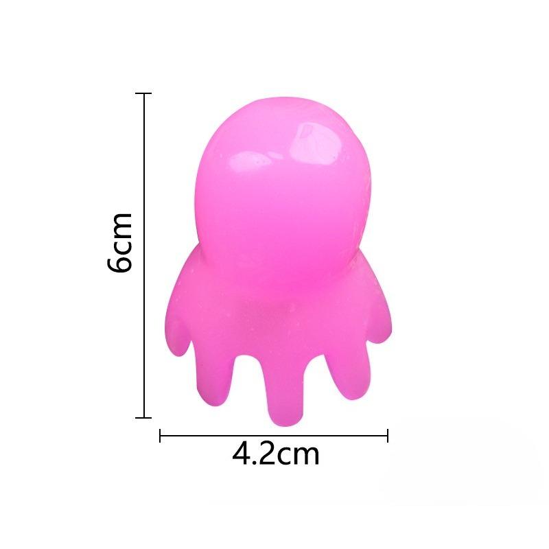 Octopus Shaped Head Massage Comb Resin Wide Tooth Scalp Massage Comb Meridian Acupoint Back and Neck Manual Deep Massage Tools