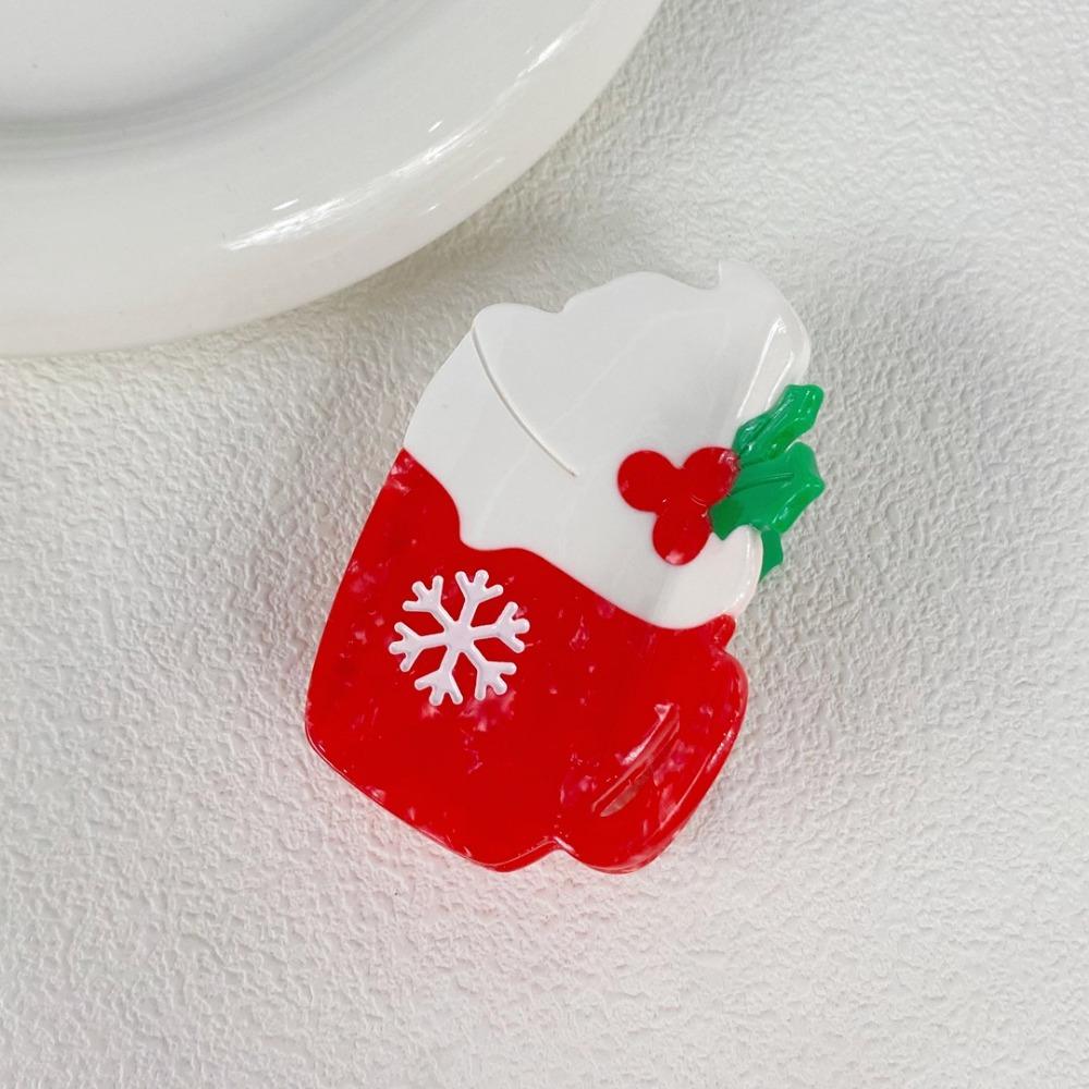 

Snowman Christmas Hair Clip Snowflake Tanghulu Hairpin Cute Acetate Hair Claw Hair Accessories Snowflake Ice Cream