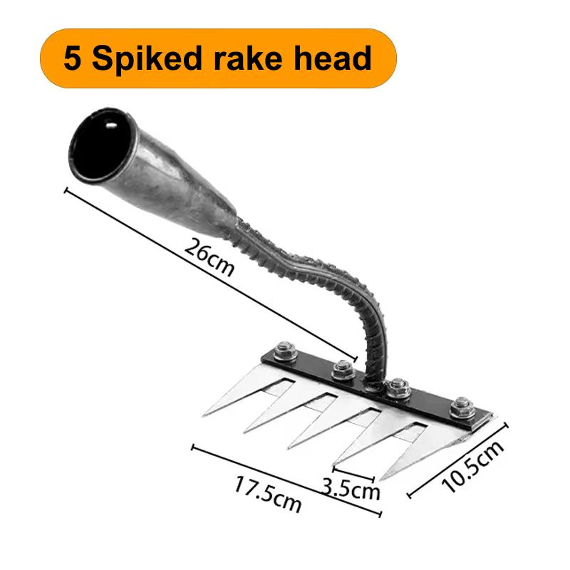 

5/6/7/8 зубьев железная садовая мотыга прополка грабли фермерский инструмент захват грабли рыхление почвы гвоздевой грабли артефакт борона фермерский инструмент