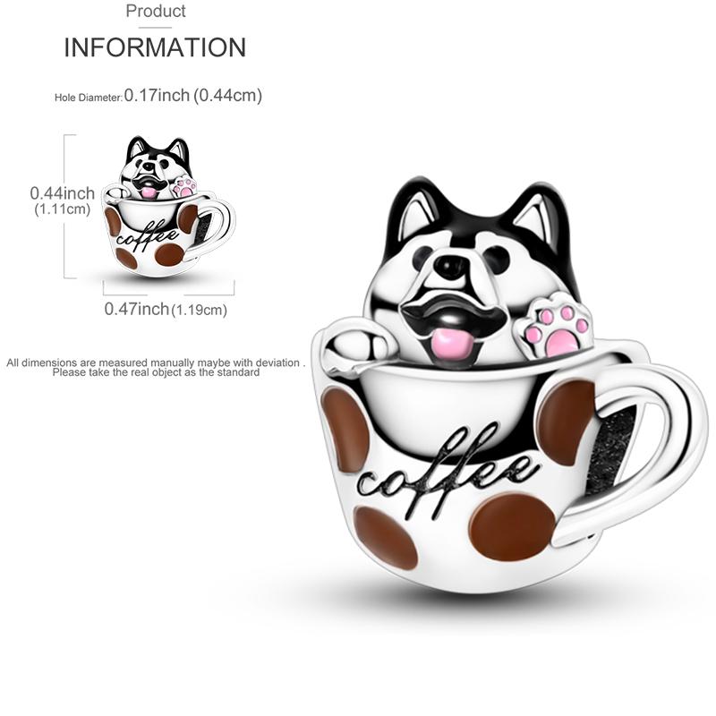 Copper Frog Fox Etc Heart-Shaped Gemstone Decoration Charms Fit Original Bracelet Women Jewelry Girl Making Beads