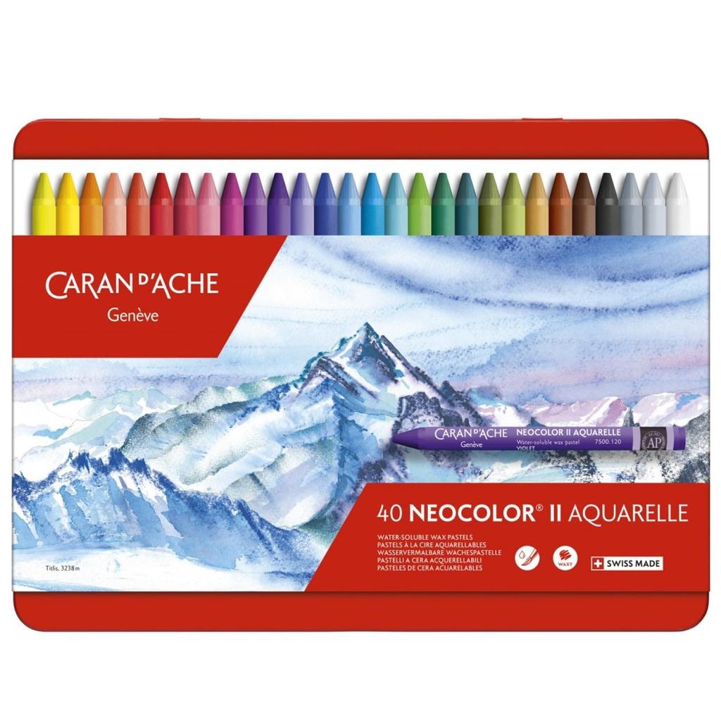 Caran Neocolor II 40 Color Set d'Ache 7500-340