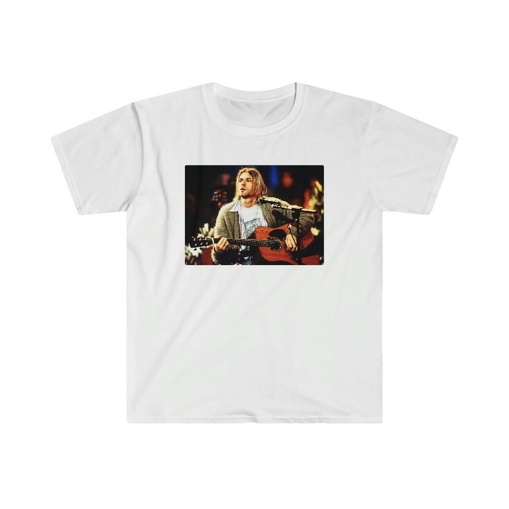 Нирвана Курт Кобейн Unplugged Футболка Грол Гранж Фу Крис 90-е Ретро M