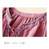New Embroidered V-neck Summer Women Blosue Short Sleeve Loose T-shirt Ladies Sweet Solid Color Lace-up Shirts Office Clothing