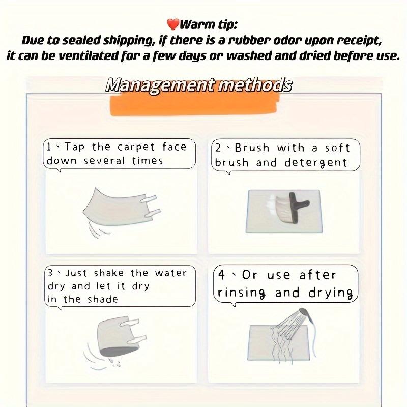 Quick Dry Bathroom Mat, Super Absorbent Diatomite, Non-Slip and Water-Absorbing, Soft and Comfortable