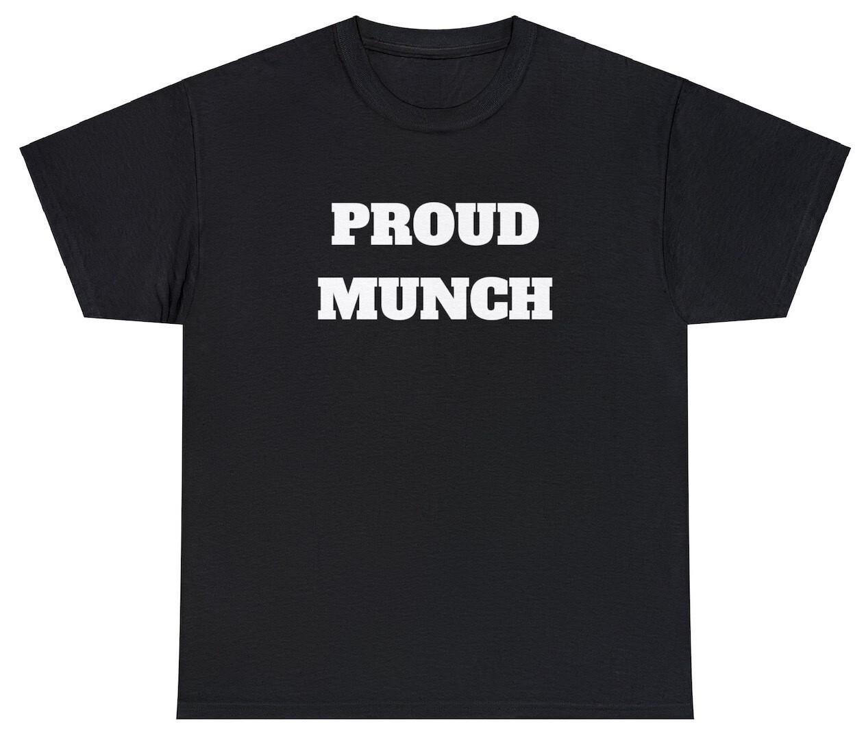 Футболка Proud Munch Смешной слоган Ice Spice Юмор для любителя еды Футболка для парня XXL