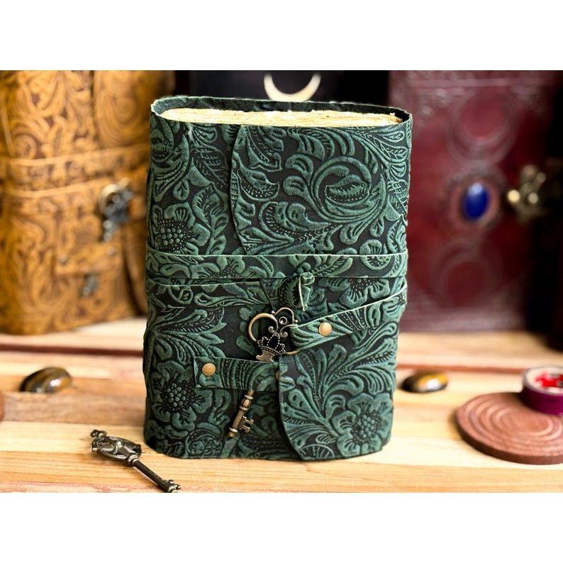 leather Journal Genuine Leather Notebooks For Men Women - Beautiful Journal For sketches Traveling book Blank Spell Grimoire Notebook