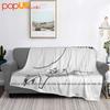 Beat Happening Cat And Rocket Rock Meme Funny Style Ultra-Soft Blanket Quilt Winter Sofa Cover Bed Covers