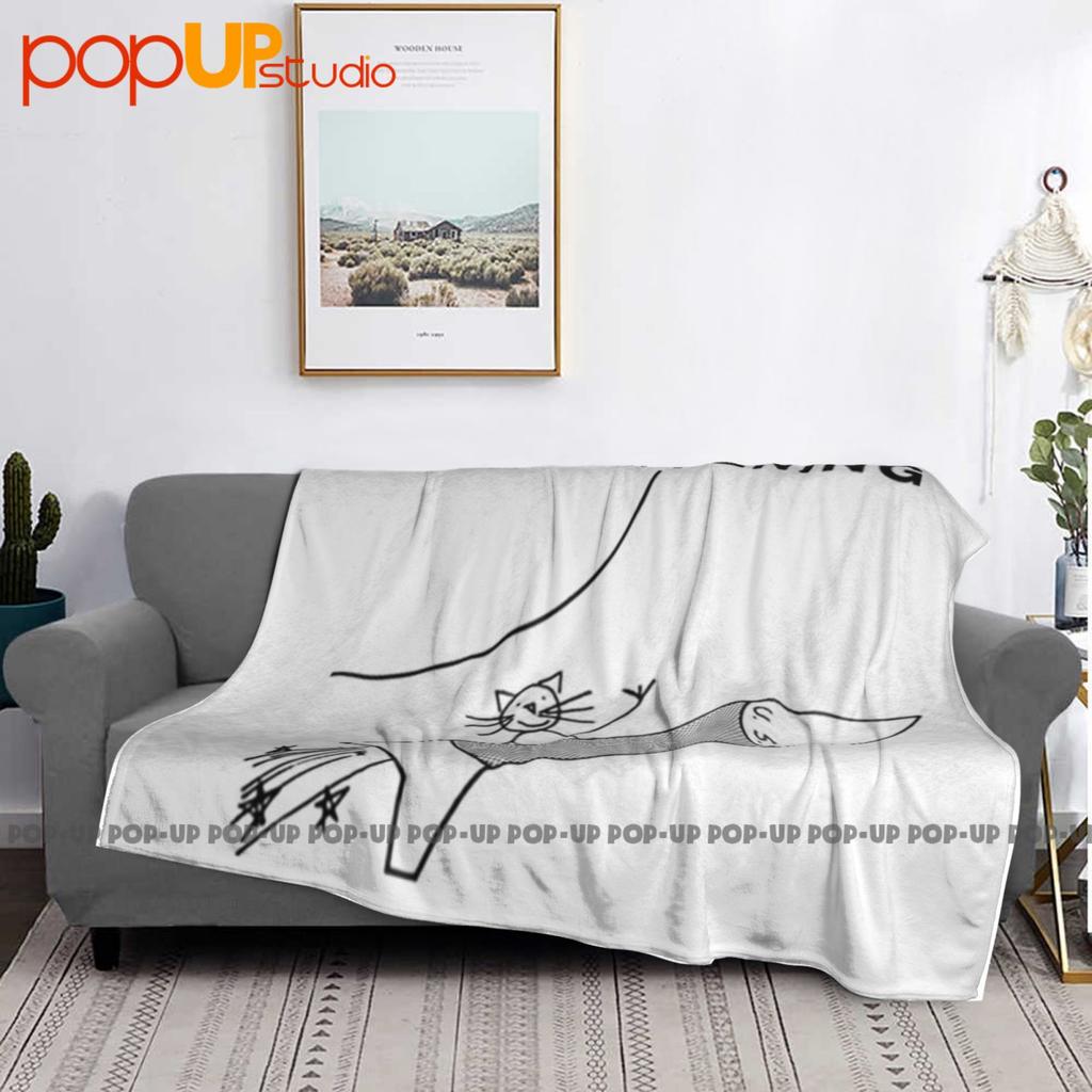Beat Happening Cat And Rocket Rock Meme Funny Style Ultra-Soft Blanket Quilt Winter Sofa Cover Bed Covers