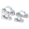 5/10Pcs 16mm-50mm Adjustable Pipe Clamp Hardware Fastener With Screw Saddle Clip Fixed Clip Aluminum Alloy/Galvanized iron