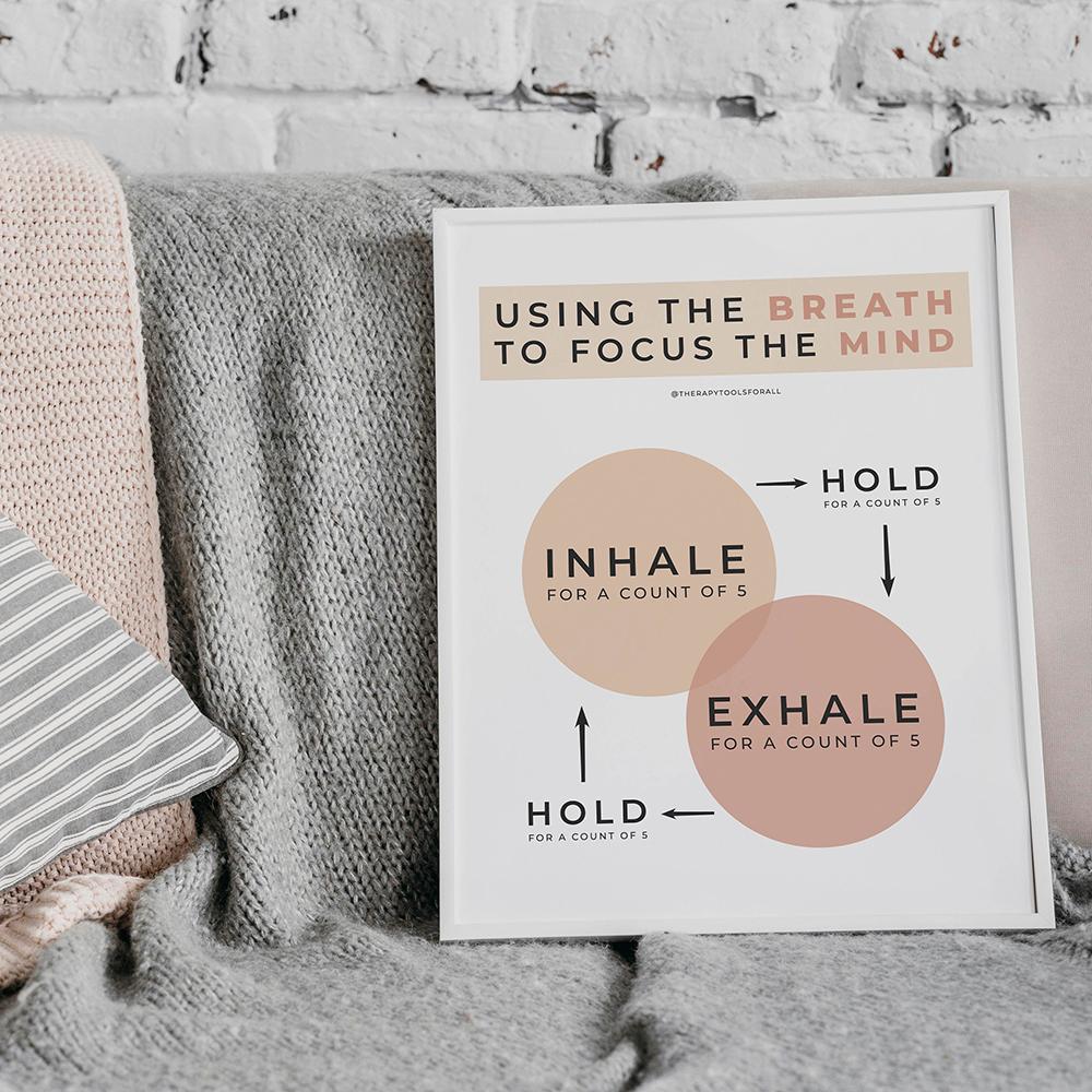Psychische Gesundheit Poster Set – 2 Kunstdrucke Auf Leinwand 40x60 Cm Für Therapie, Büro Oder Wohnzimmer