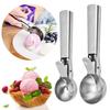 2PCS Stainless Steel Ice Cream Spoon Multi-purpose Ball Digger Scoop Suitable for Gelato Sorbet Frozen Yogurt Kitchen Gadget ZYF