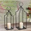 Metal Candle Holder Candlesticks Stand Holder Ornament for Birthday Gift