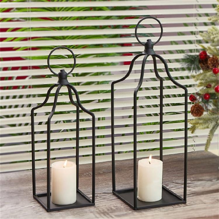 Metal Candle Holder Candlesticks Stand Holder Ornament for Birthday Gift