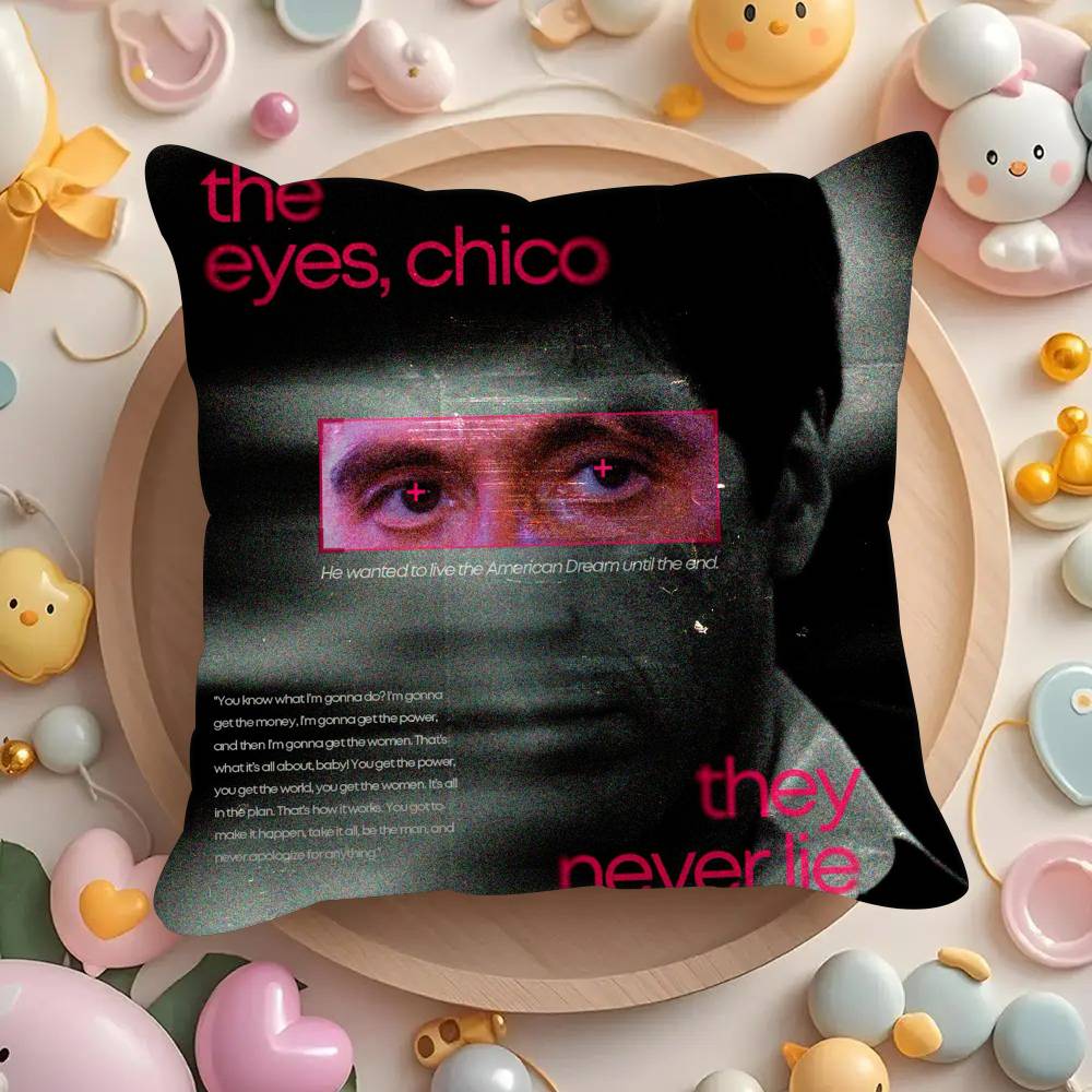 

Movie S-ScarfaceS COOL HOT Pillowcases cushion covers living room sofas home decor gifts 12x12Inch