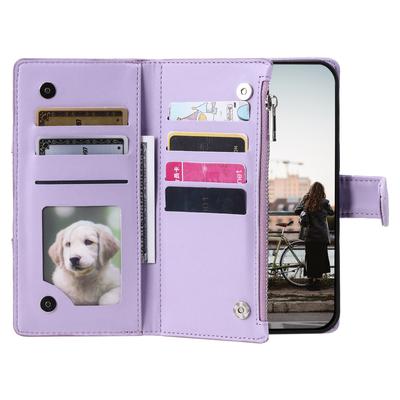 Style 012 for Google Pixel 9/9 Pro Case Zipper Wallet PU Leather Rhombus Grid Phone Cover