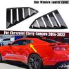 Hot Selling Rear Quarter Window Louvers Gloss Black Car Side Window Shutter Louver Cover For Camaro 2016-2022