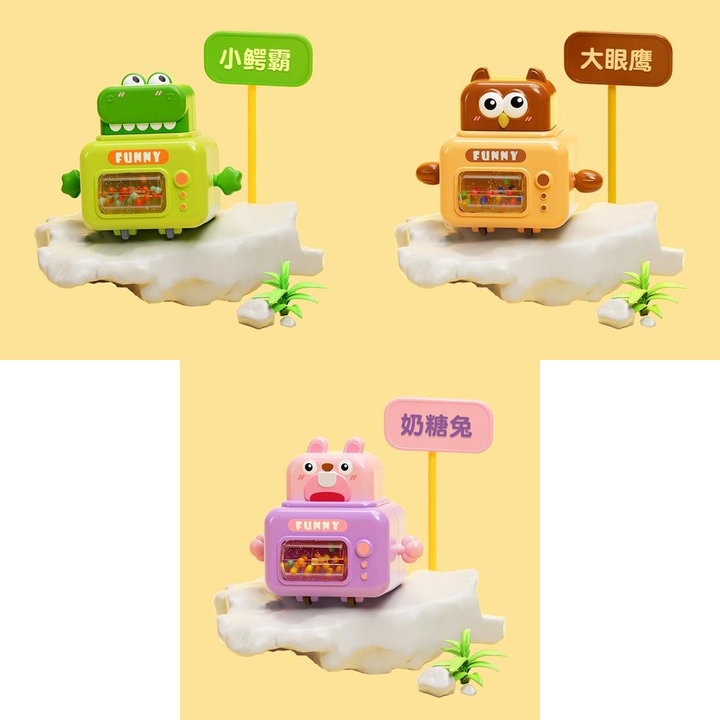 Adorable Cartoon Animal Push And Go Car With Pressable Head And Sound Rattle