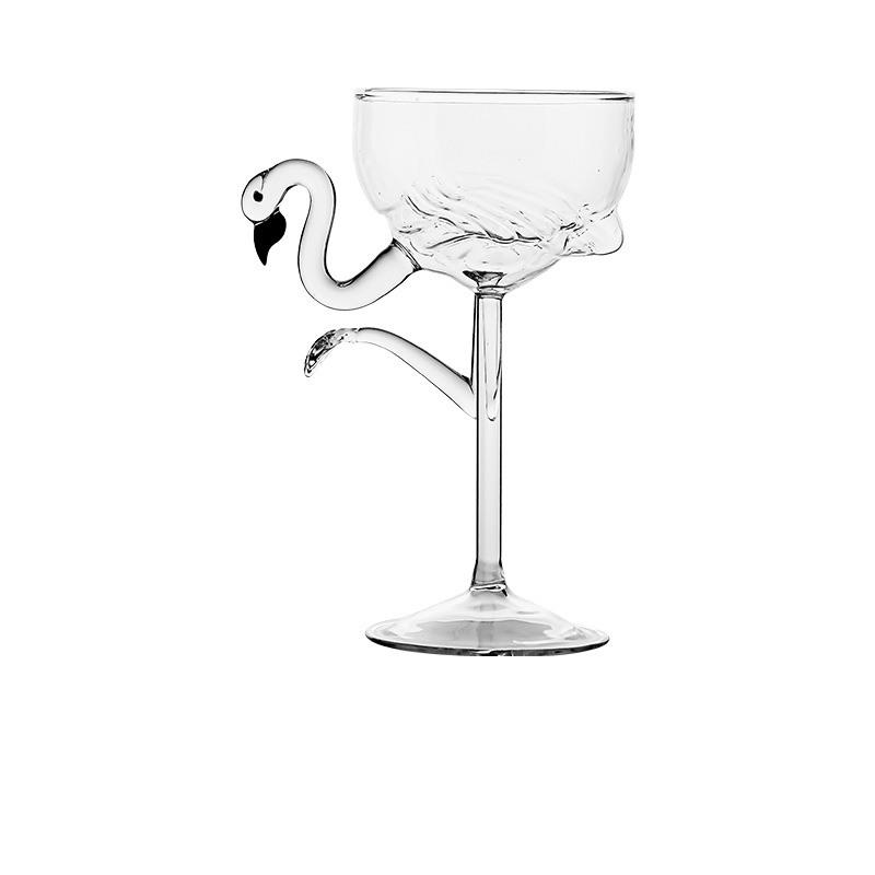 Design Plameňáka 200ML Bezolovnatá Žáruvzdorná Sklenice na Koktejl Sklenice na Víno pro Barovou Párty Nápojové Sklo