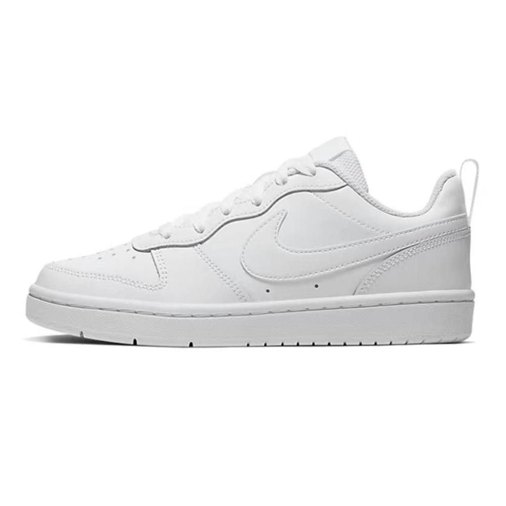Nike Court Borough Skateboard Shoes Women's Low top White/Blue BQ5448-100(Team321-)