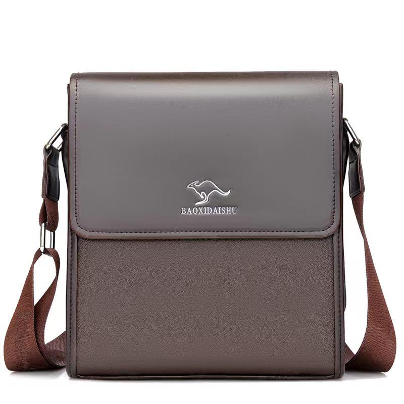 Sac bandoulière pour homme en cuir PU - Affaires Décontracté, Élégant, Polyvalent et Léger de Luxe pour le Voyage