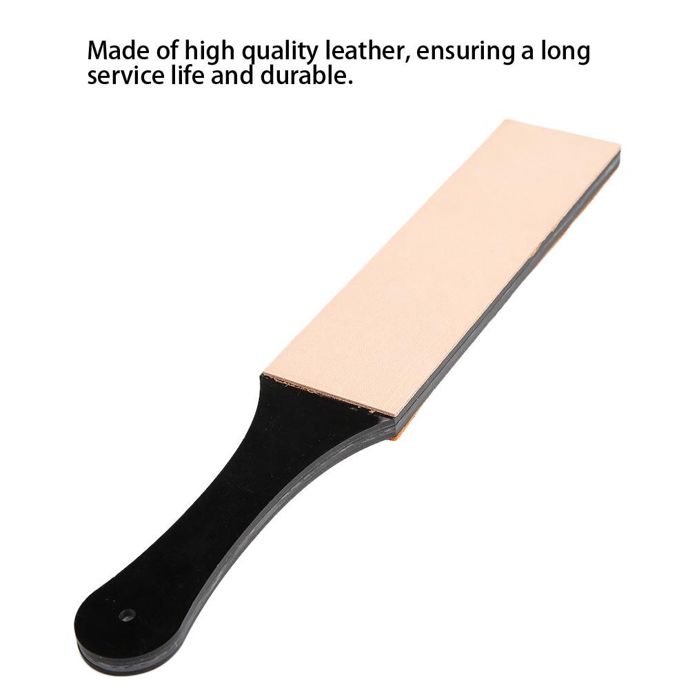 Double-Sided Leather Sharpening Strop Knife Blade Sharpener Home Sharpening Tool(Large Size )