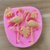 Flamingo şekli fondan silikon kalıp yumuşak kil kil tutkal dekorasyon aracı pişirme kalıbı