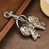 Autumn and Winter Leopard  Hole Bow Love Pendant Acrylic Diy Jewelry Bag Accessories Pendant Necklace
