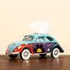 Retro Beetle Car Paper Towel Holder - Creative Iron Art Tissue Box Home Decoration Ornament