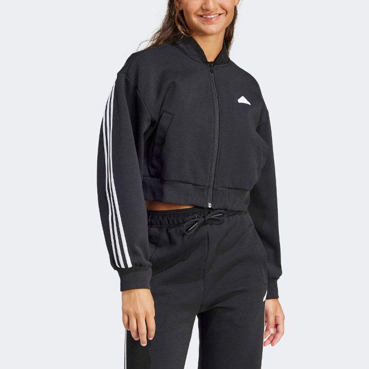 Adidas Future Icons 3-Stripes Bomber Jacket Women Jacket Black IP1566