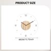 Acrylic Wall Clock Decorative Non Ticking Silent Round Operated Precision Timekeeping Lightweight