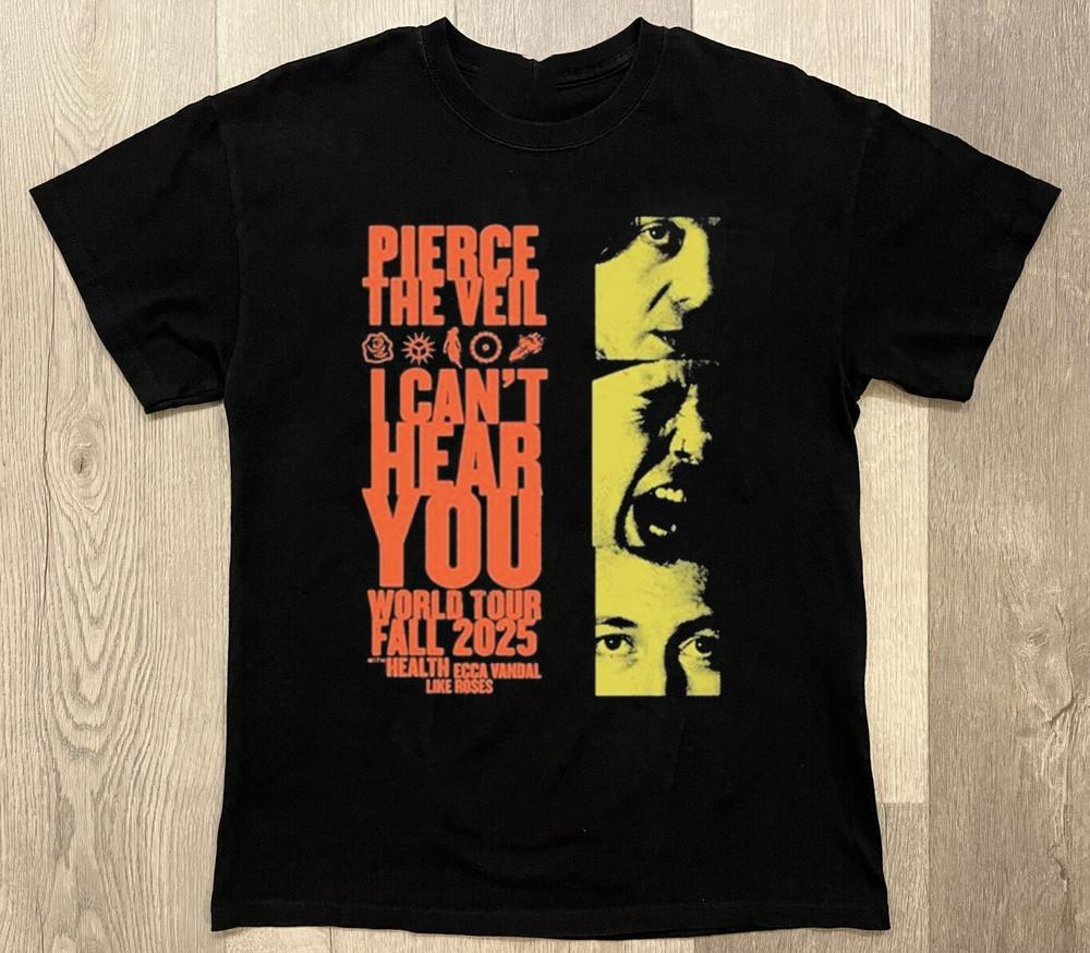 

NEW Pierce the Veil Band World Tour 2025 Gift For Fan S to 5XL Unisex T-Shirt XXXL