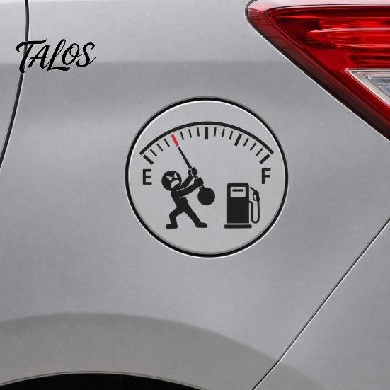 Kraftstoffklappen-Aufkleber für Autos Lustiger Tankdeckel-Aufkleber, Witziges Deckel-Dekal, Dünnes selbstklebendes Aufkleber-Anzeigeleer für die meisten Autos, LKWs, SUVs