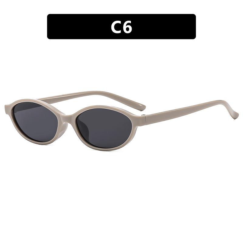 Trendy Retro Small Oval Women Sunglasses Fashion Round Steampunk Women'S Sunglasses Shades Fashion Ladies Shades  Uv400