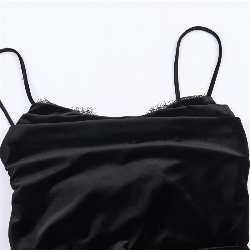 Abito da Donna in Raso di Seta Stile Europeo & Americano Inverno 2025: Alla moda & Sexy 5919215