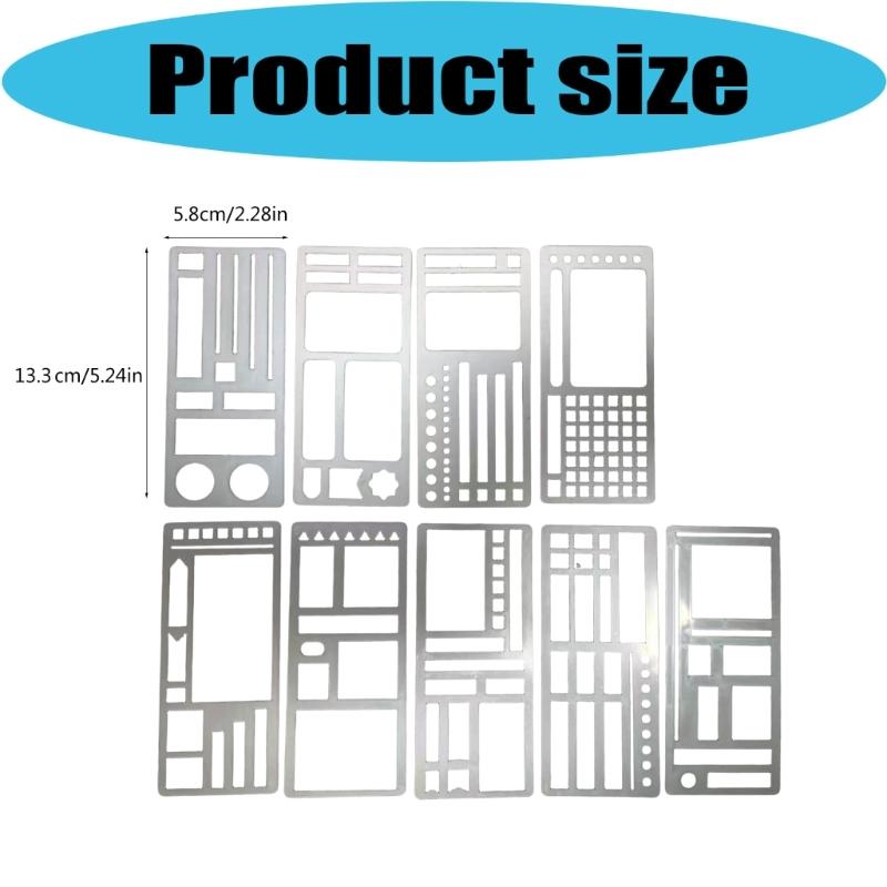 Pack Of 9 Paper Planner Templates Cover Smooth Writing Surfaces For All Pen Types