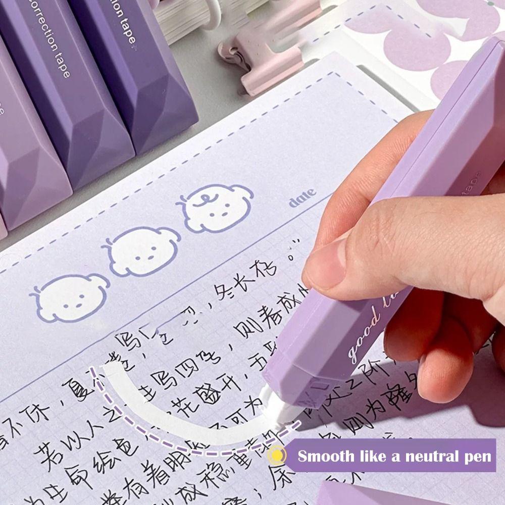 5pcs/Set Gradient Color Coating Tape 30m Student Alteration Tape Correction Band  School Supplies