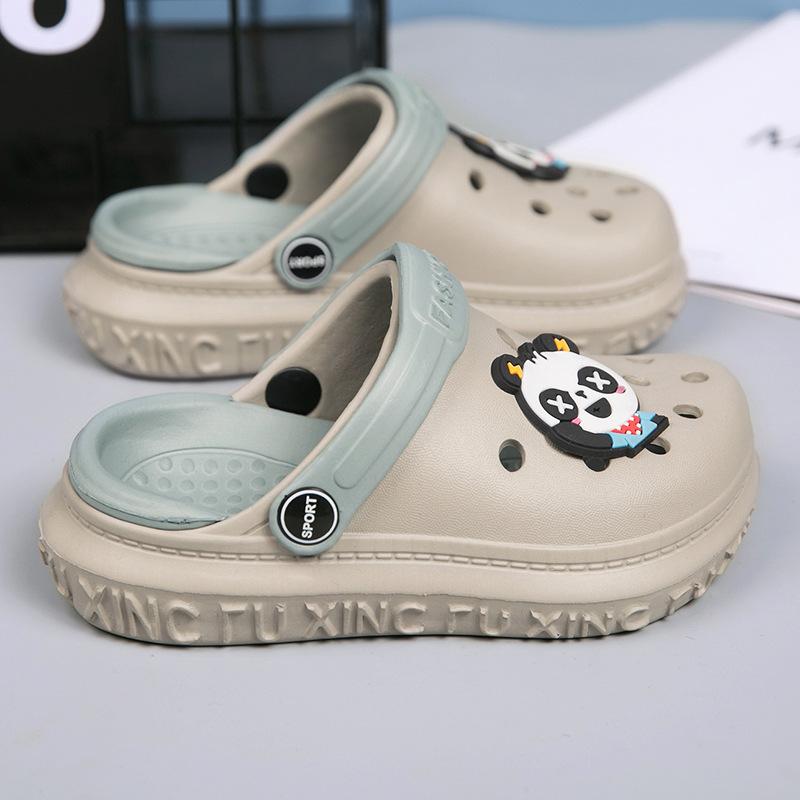 Children's Sandals Summer Baotou Boys and Girls Slippers Zhongtong Hole Shoes Breathable Children's Beach Shoes Classmates