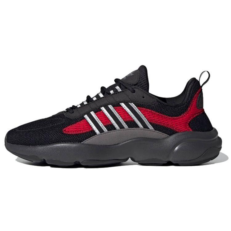 

Кроссовки унисекс adidas Haiwee Black Scarlet Core-Black Silver-Metallic FV4595