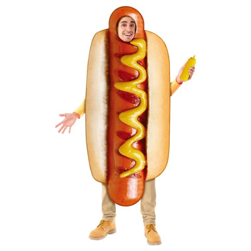 Adult Unisex Hot Dog Cosplay Costume Anime Convention Stage Performance Streetwear Outfit