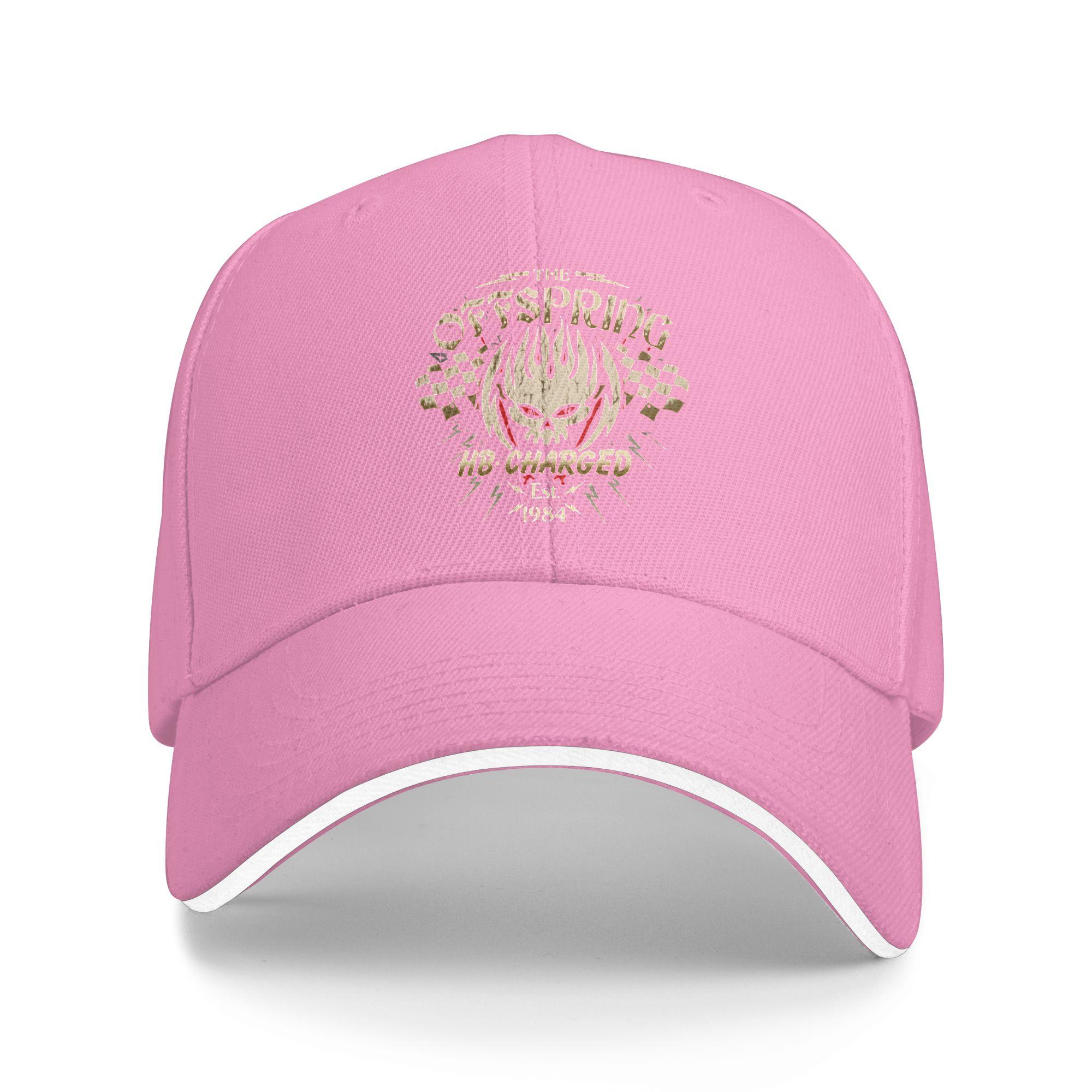 Frühlings-Casual Baseballkappe Die Offspring Band Jagd Camping Trucker-Kappe Für Damen Herren Sonnenschutz Klassische Snapback-Kappe One Size pink